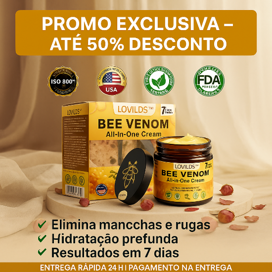 Creme Total com Veneno de Abelha LOVILDS™
