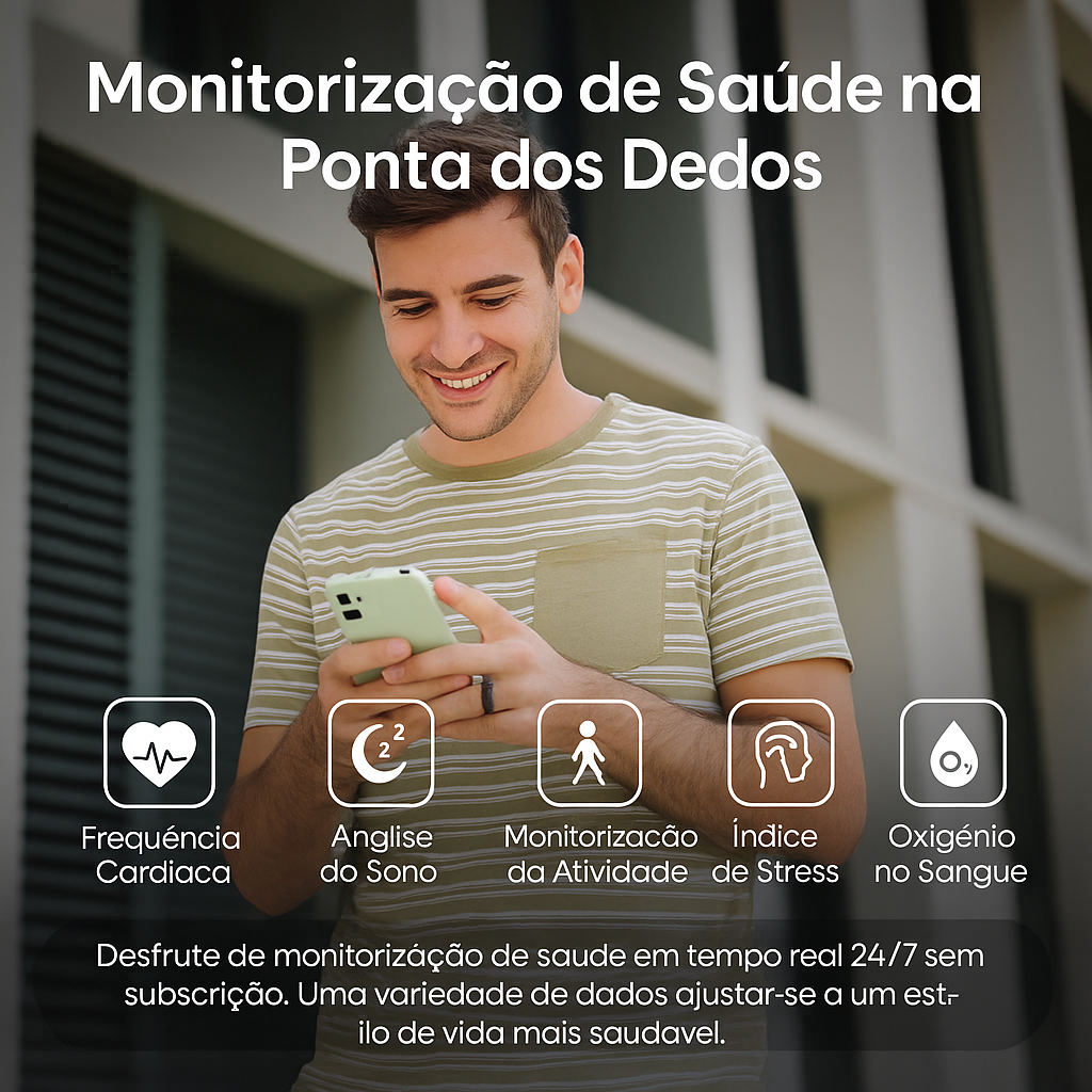 Anel Inteligente – Saúde 24/7 no Seu Dedo
